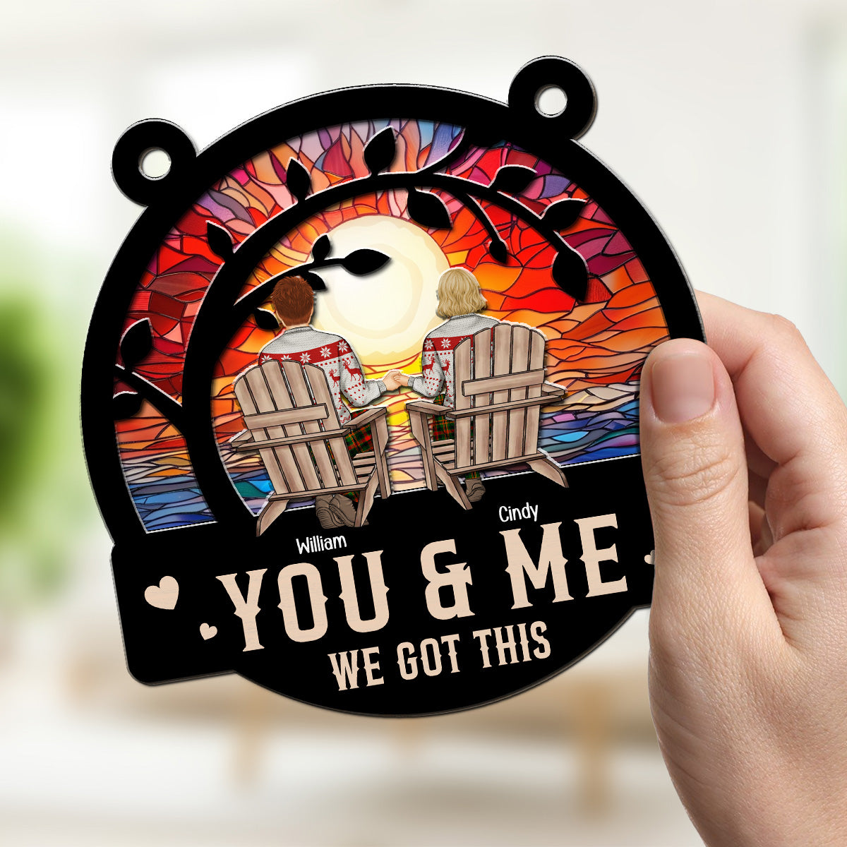 We Got This Merry Christmas - Personalized Custom Suncatcher