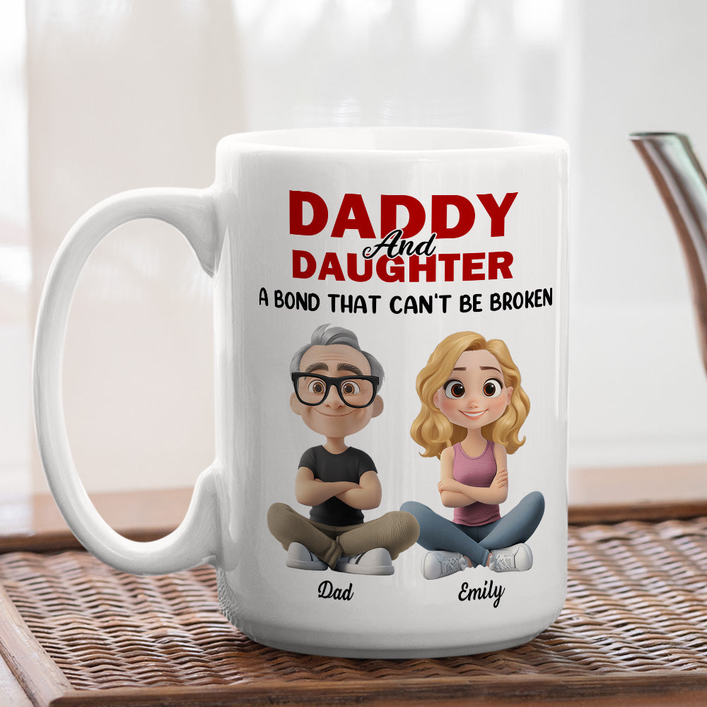 Dad And Daughter - Personalized Custom Coffee Mug