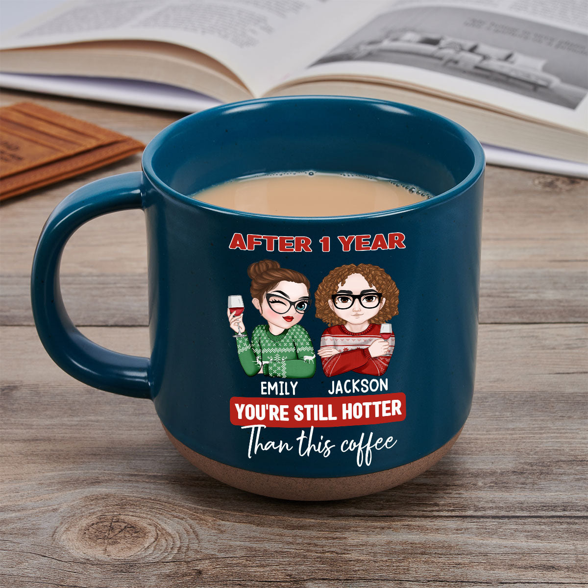 Hotter Than This Coffee - Personalized Custom Pottery Mug
