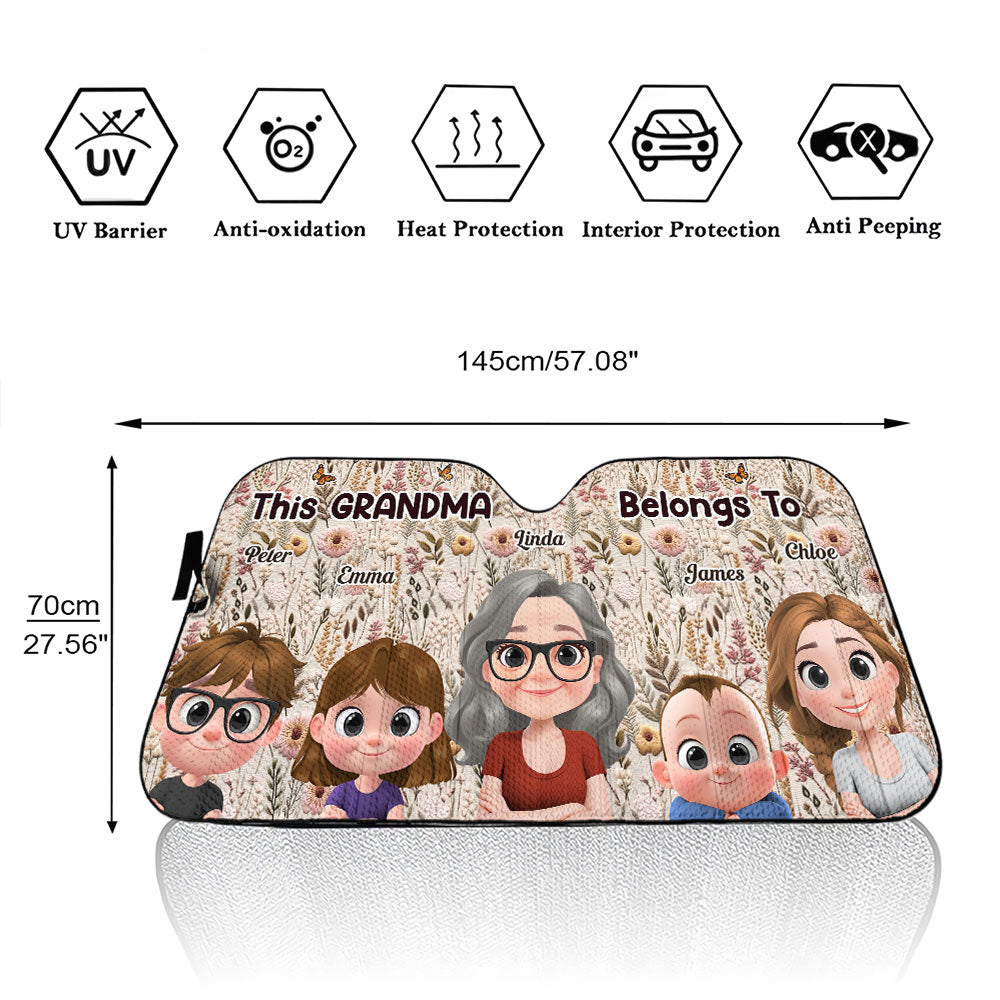 Wildflower Garden - Personalized Custom Car Sunshade