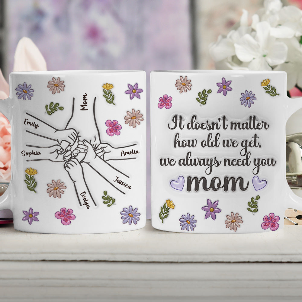 We Always Need You - Personalized Custom 3D Inflated Effect Mug