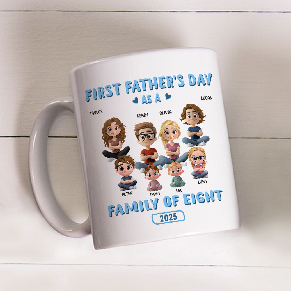 First Father Day - Personalized Custom Coffee Mug