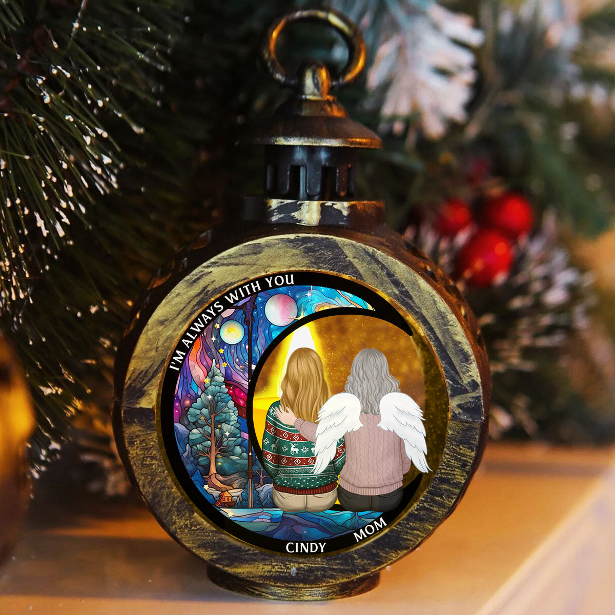 God Has You - Personalized Custom Christmas Lantern