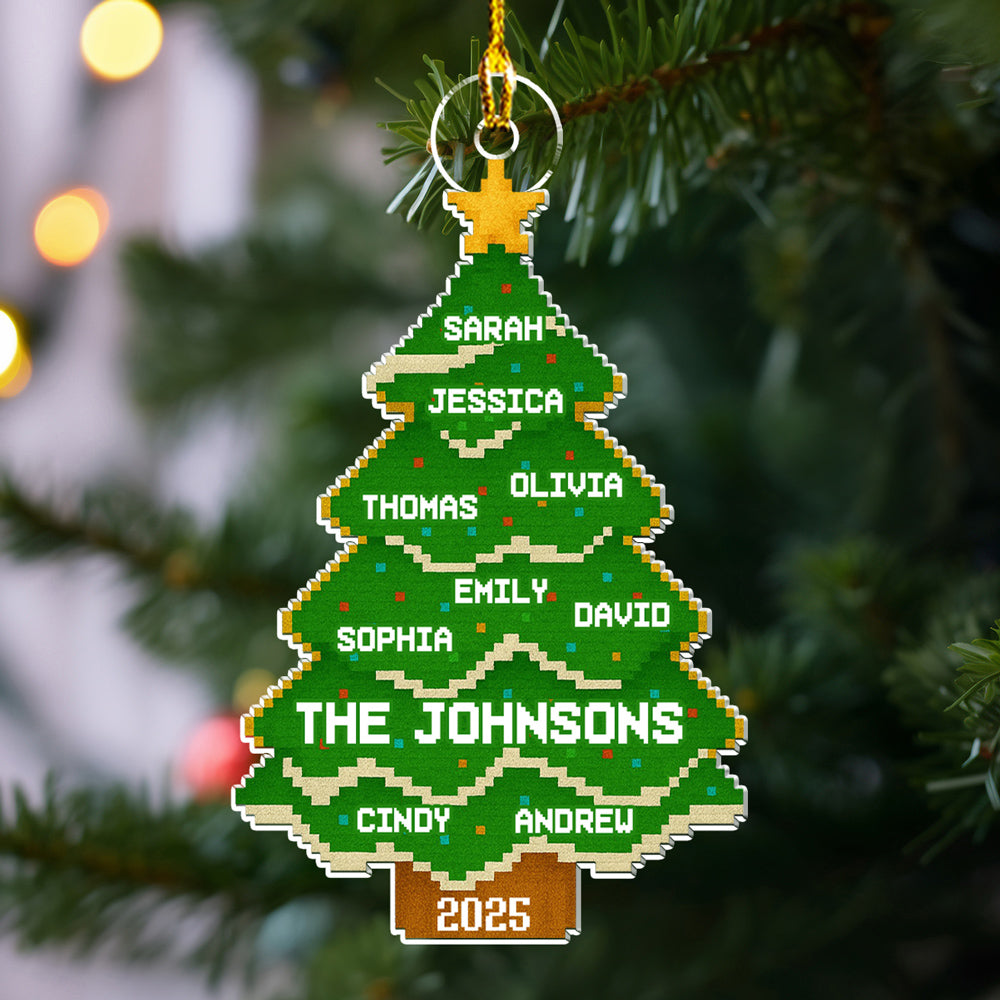 Lovely Family Tree - Personalized Custom Acrylic Ornament
