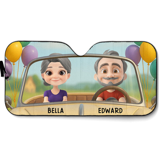 Forever Ride Together - Personalized Custom Car Sunshade