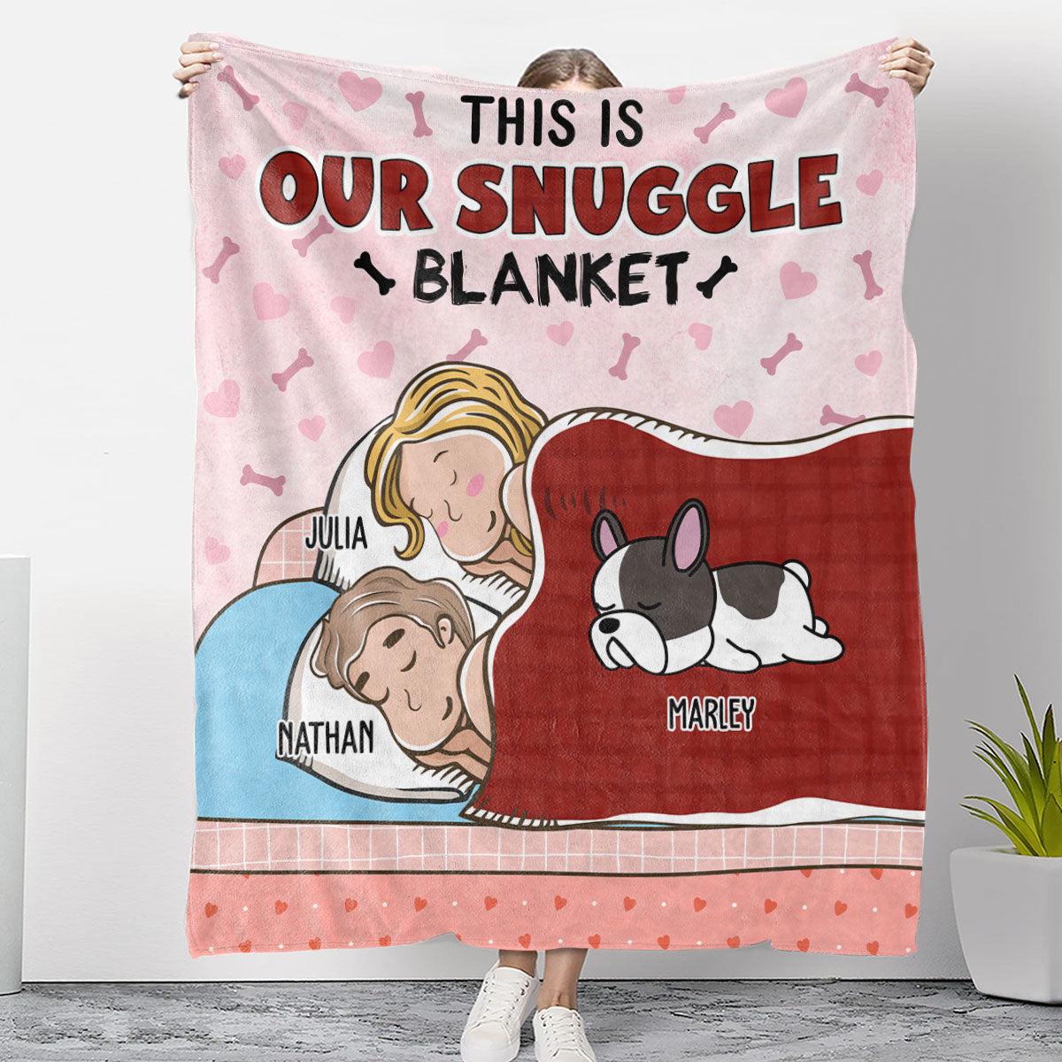 Our Lovely Blanket - Personalized Custom Fleece Blanket