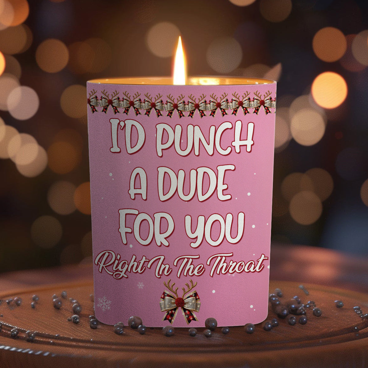 Punch A Dude - Personalized Custom Candle