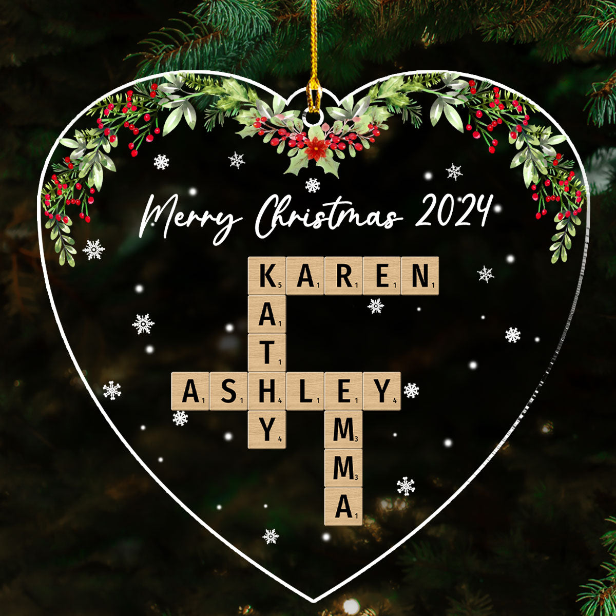 Your Love Melts My Heart - Personalized Custom Acrylic Ornament