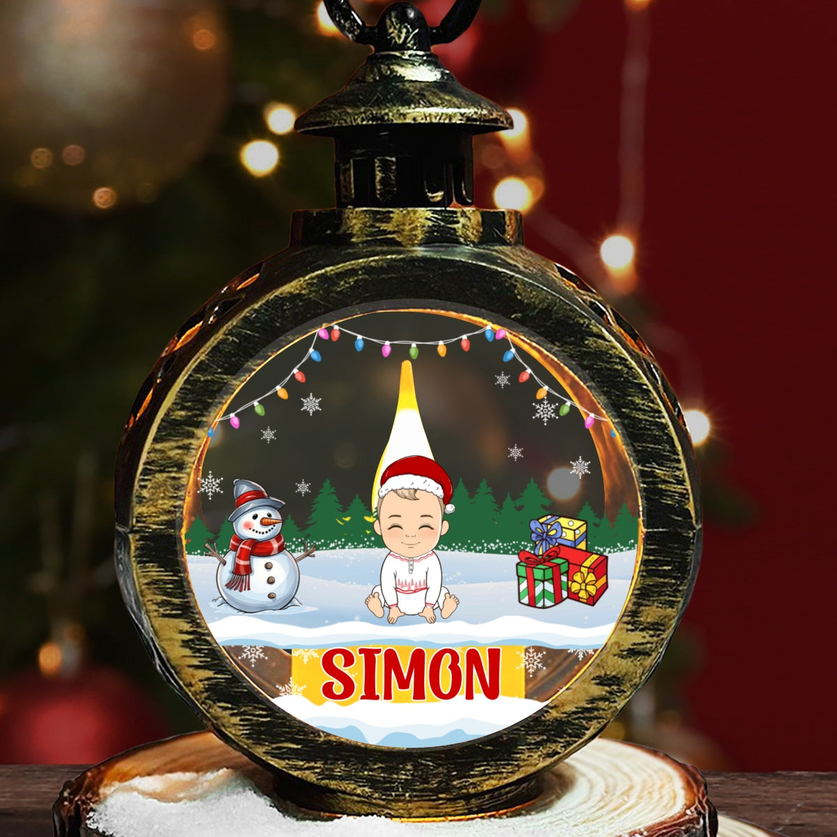 Lovely Family - Personalized Custom Christmas Lantern