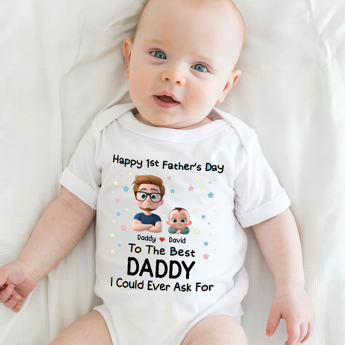 The Best Daddy - Personalized Custom Baby Onesie