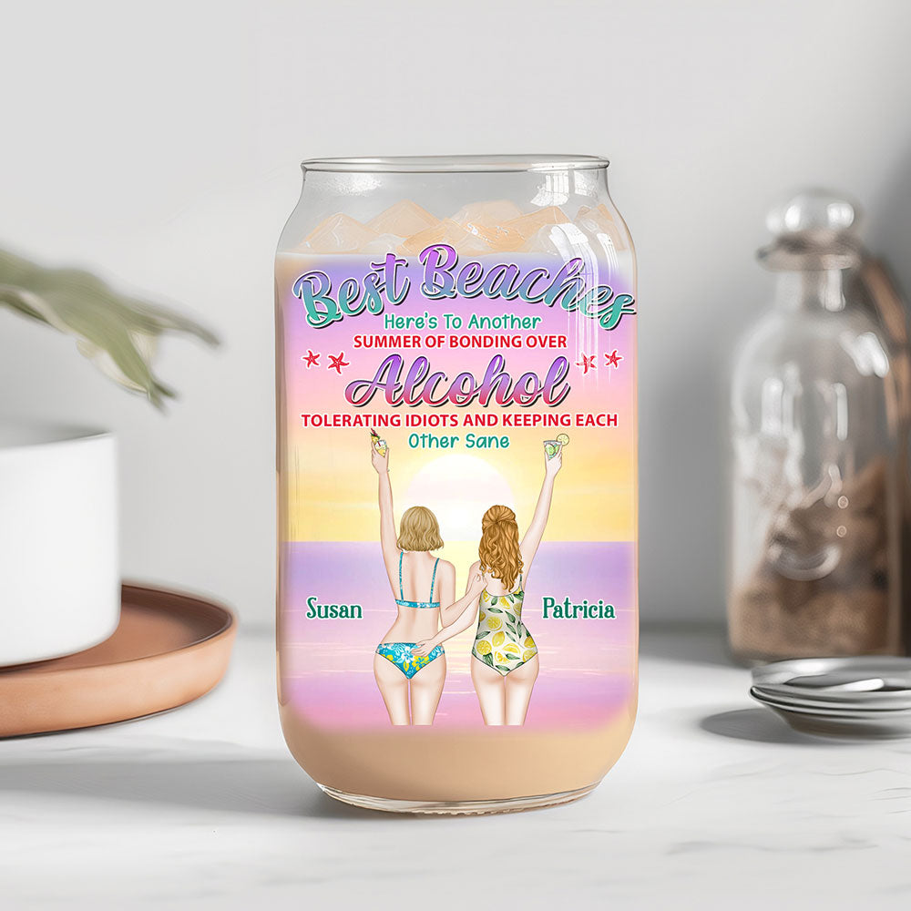 Best Beaches - Personalized Custom Glass Can