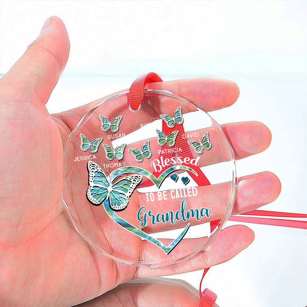 Blessed Mimi - Personalized Custom Glass Ornament