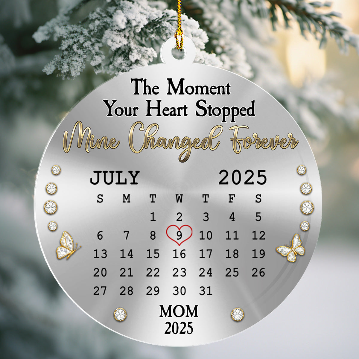 Forever My Angel - Personalized Custom Acrylic Ornament