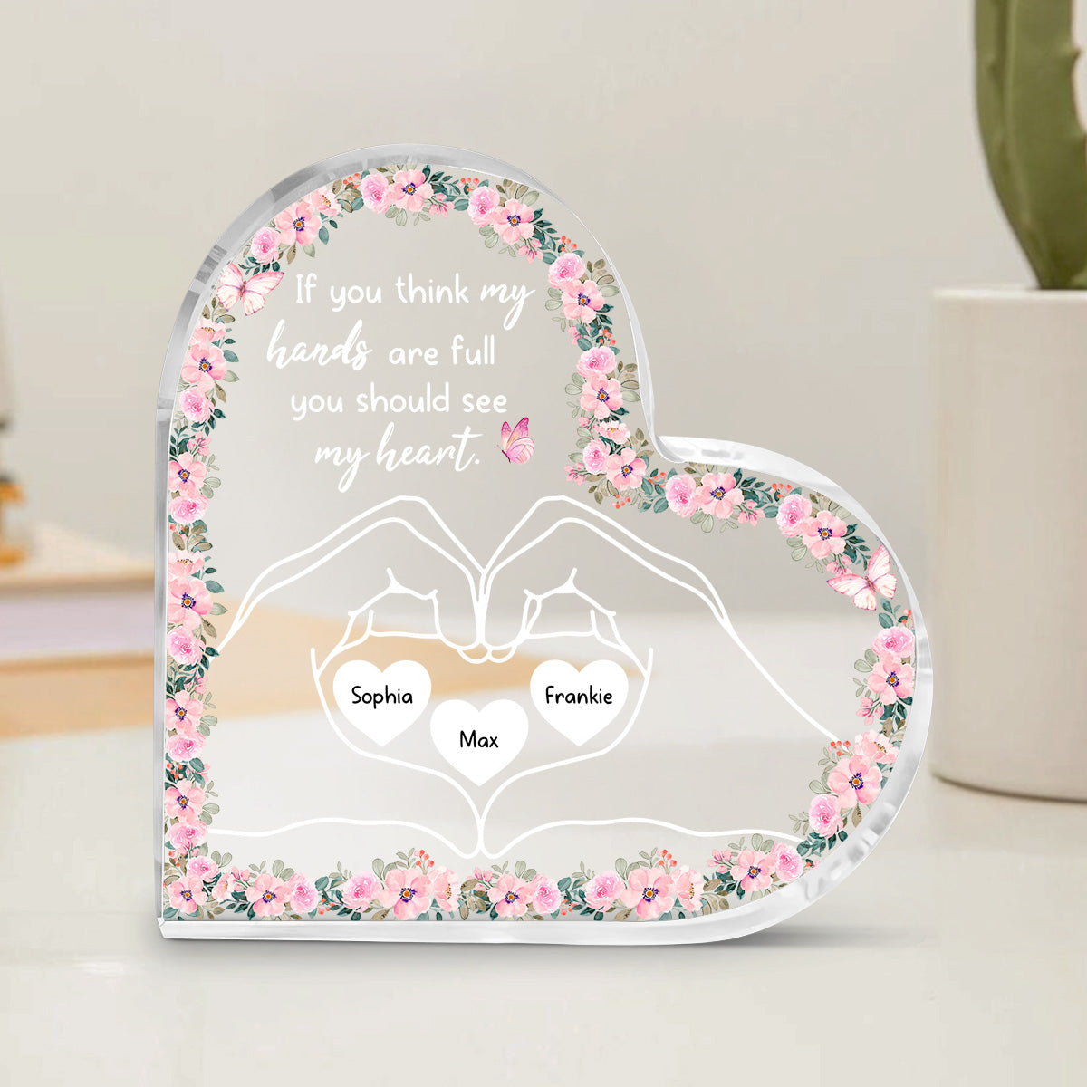 You Should See My Heart - Personalized Custom Acrylic Plaque
