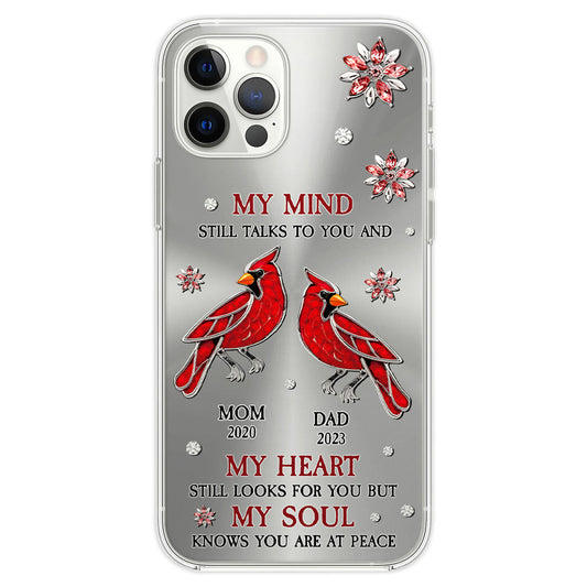 Cardinal Hummingbird My Mind My Heart My Soul - Personalized Custom Phone Case