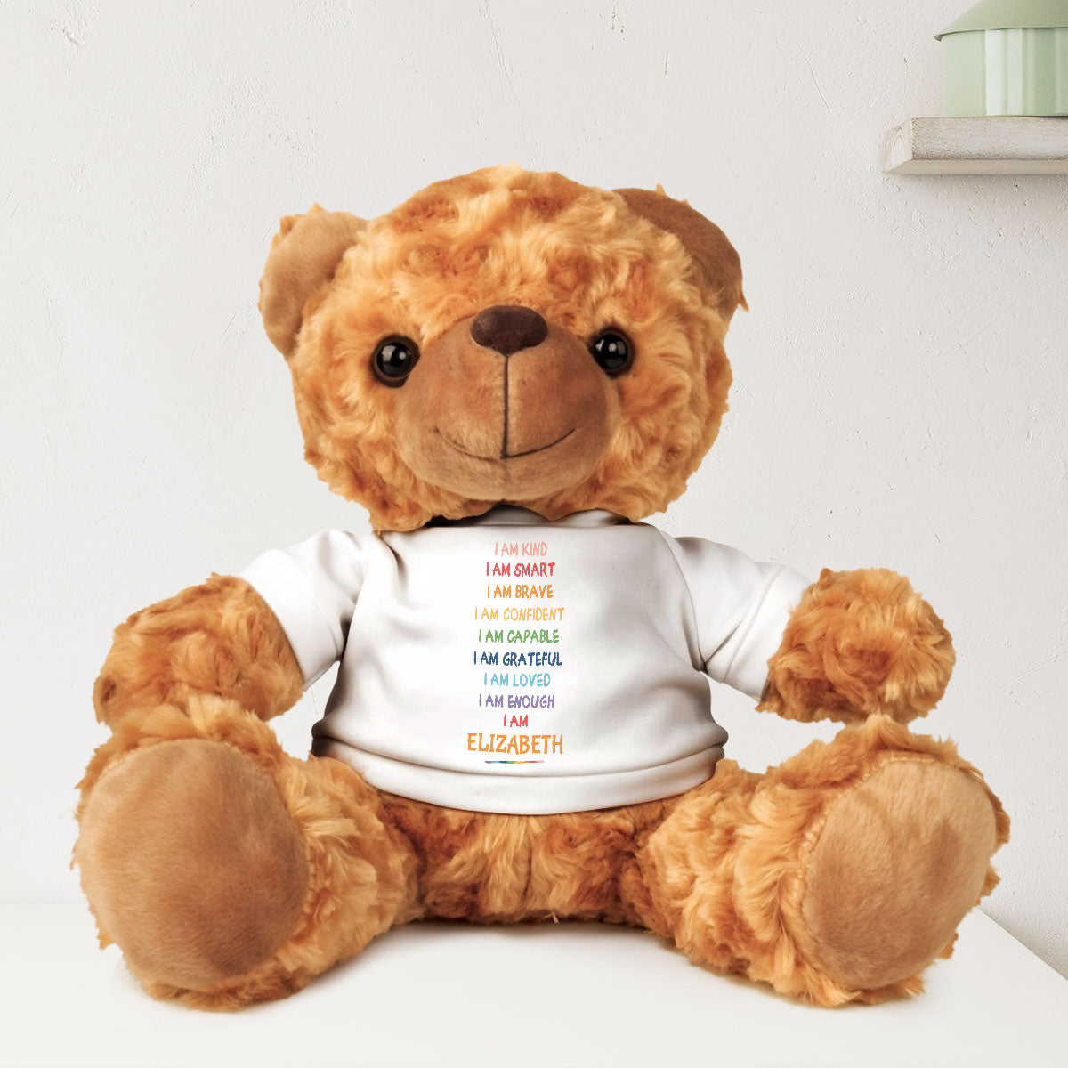 I Am Kind Smart Loved - Personalized Custom Cuddle Bear