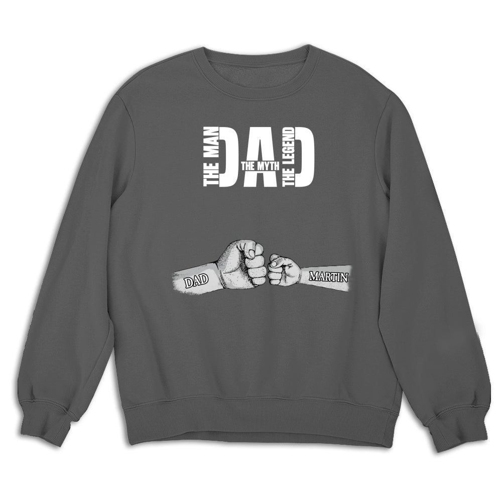 Dad The Man The Myth The Legend - Personalized Custom Shirt