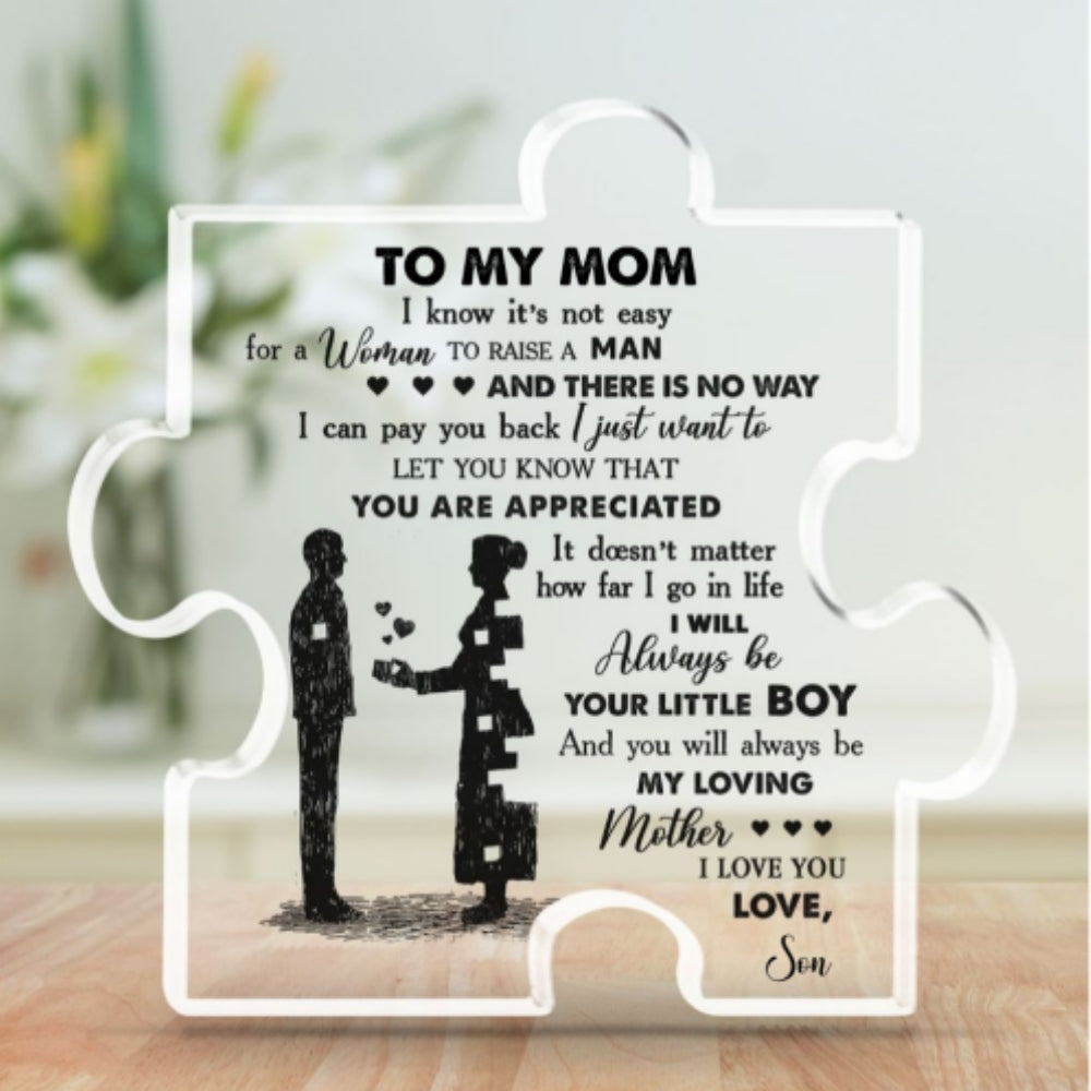 Son To Mom - Personalized Custom Acrylic Plaque