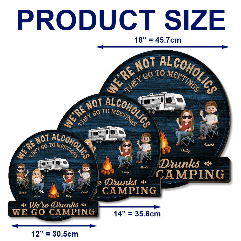 Camping Squad For Life - Personalized Custom Wood Sign