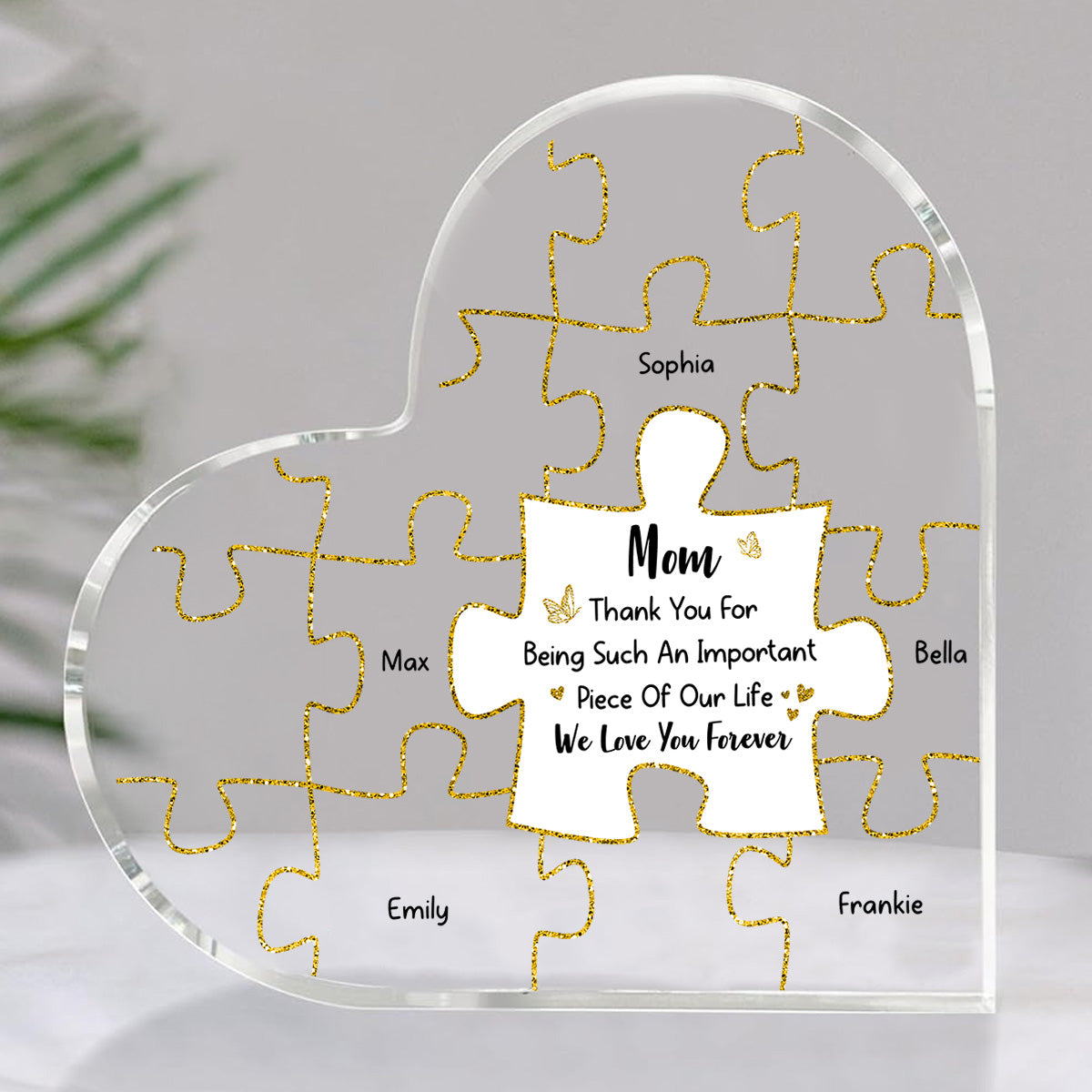 We Love You Forever - Personalized Custom Acrylic Plaque