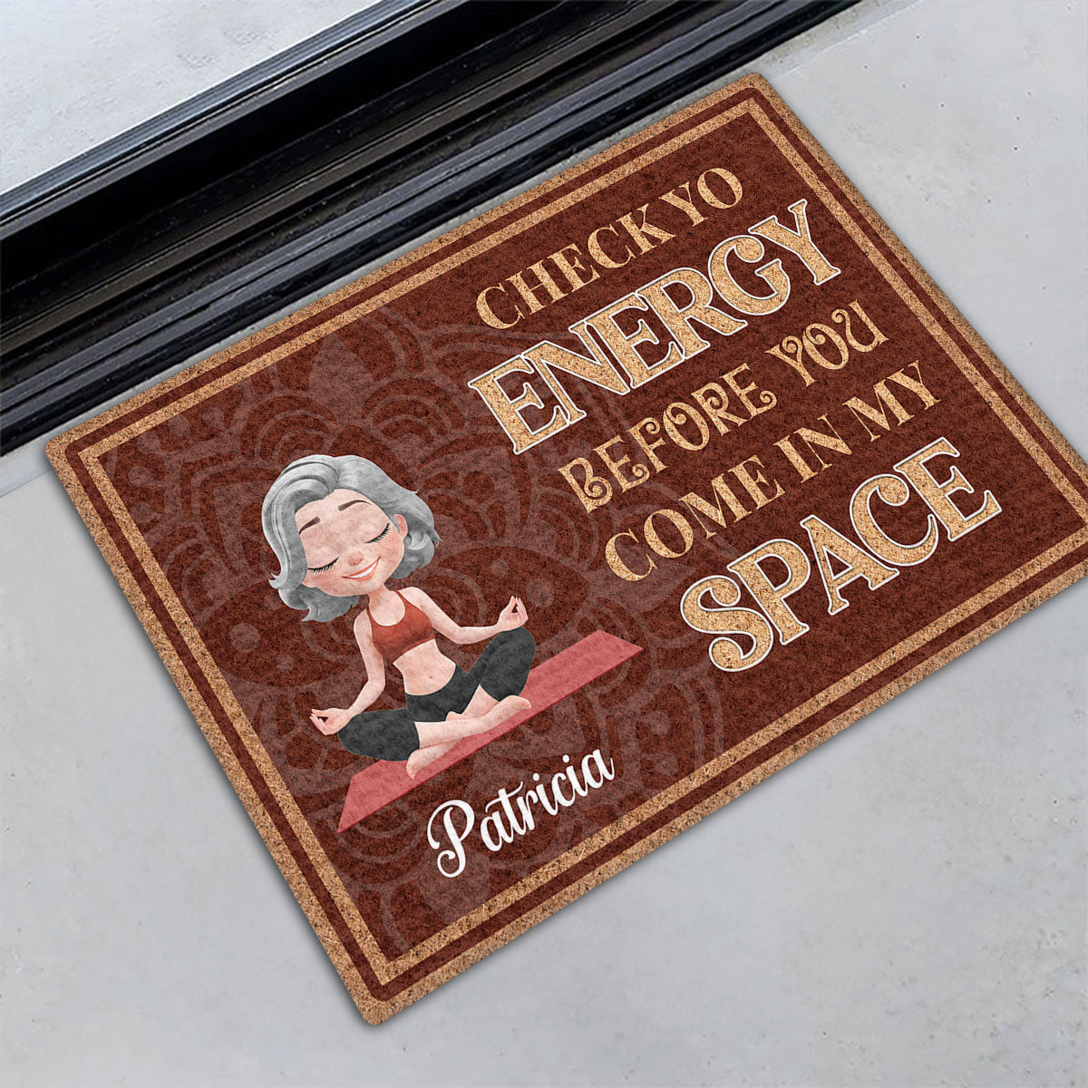 Breathe In Breathe Out - Personalized Custom Doormat