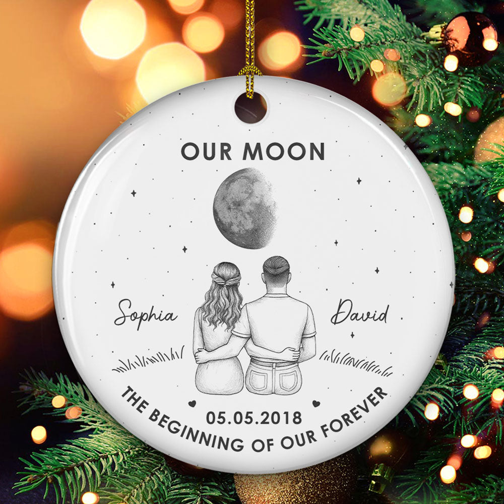 Our Beginning- Personalized Custom Ceramic Ornament