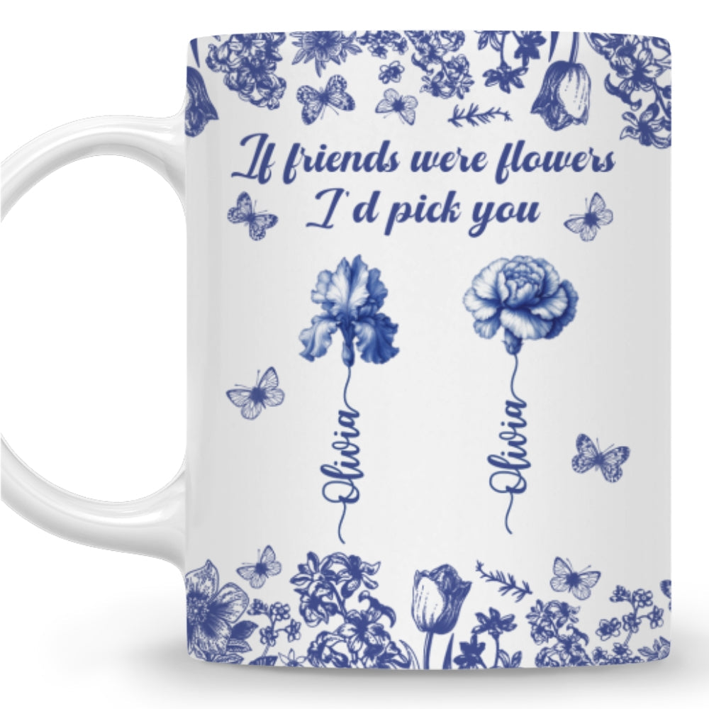 I Would Pick You Toile - Personalized Custom Coffee Mug