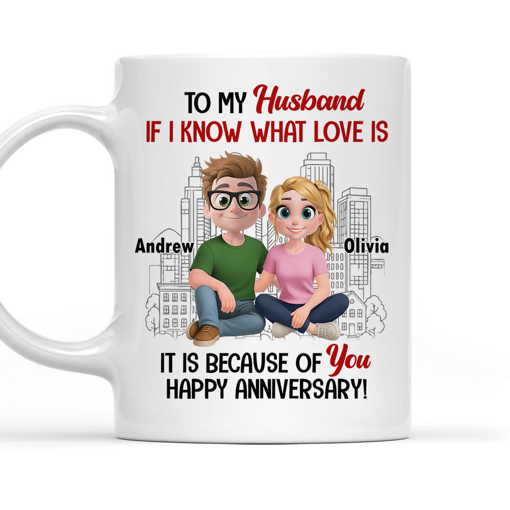 Love Means You And Me - Personalized Custom Coffee Mug