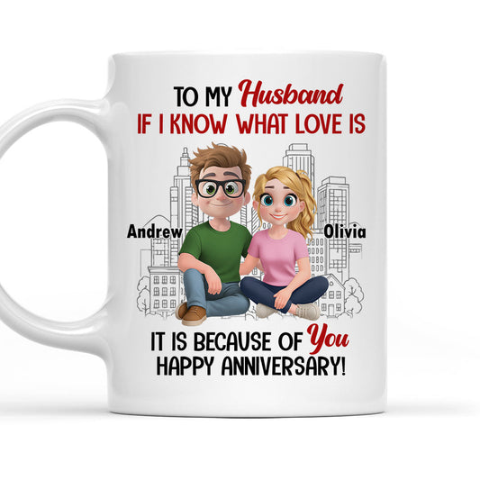 Love Means You And Me - Personalized Custom Coffee Mug