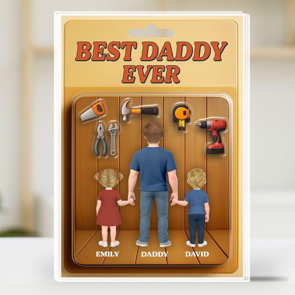 We Caught The Best Dad - Personalized Custom Acrylic Plaque