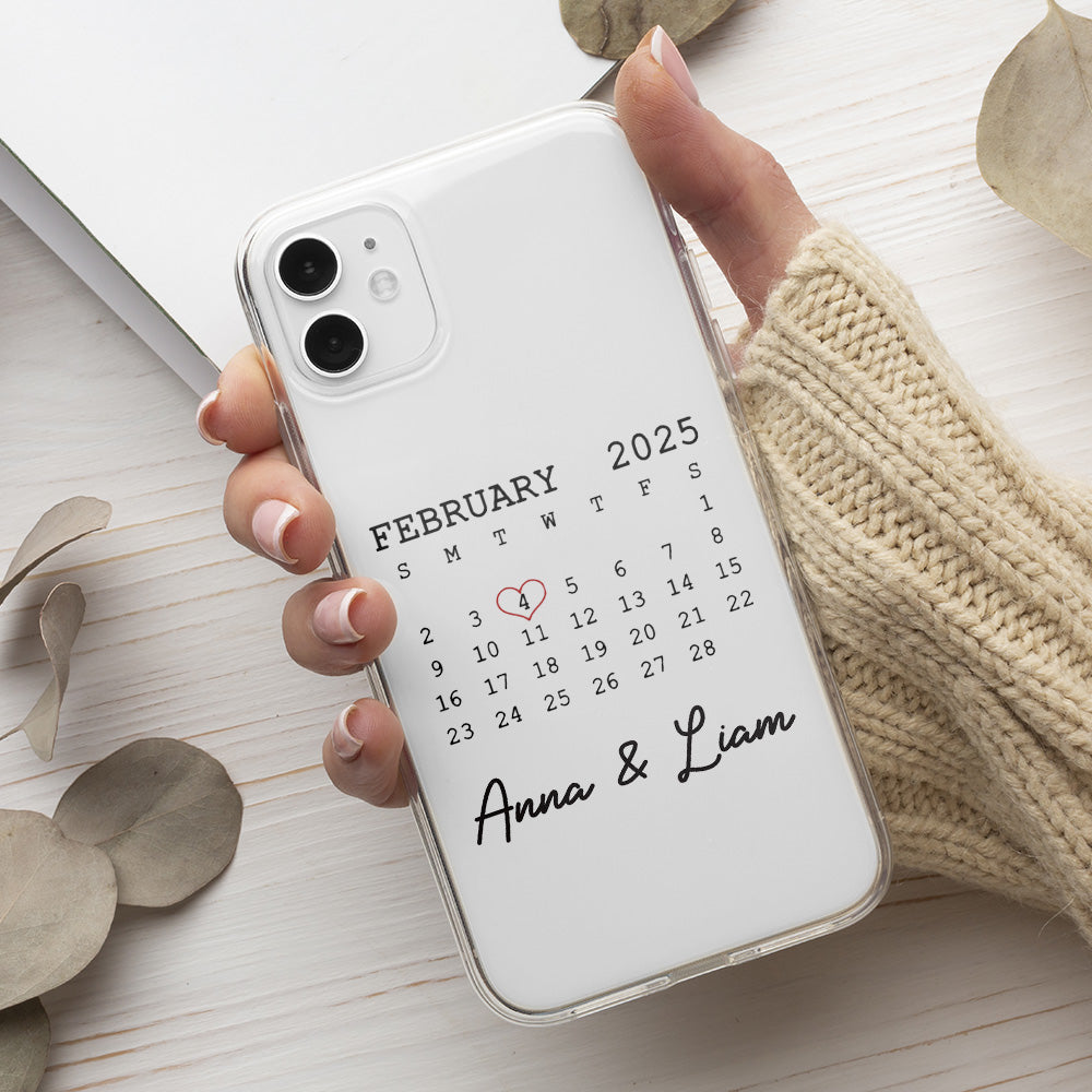 Save The Date Forever - Personalized Custom Phone Case