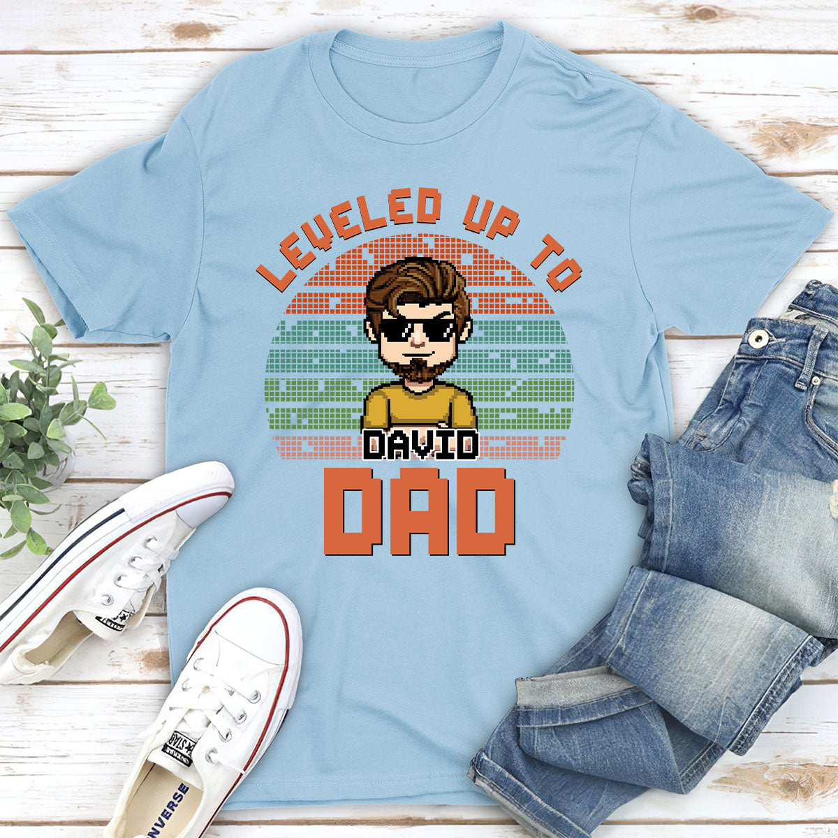 Leveled Up - Personalized Custom T-shirt And Onesie