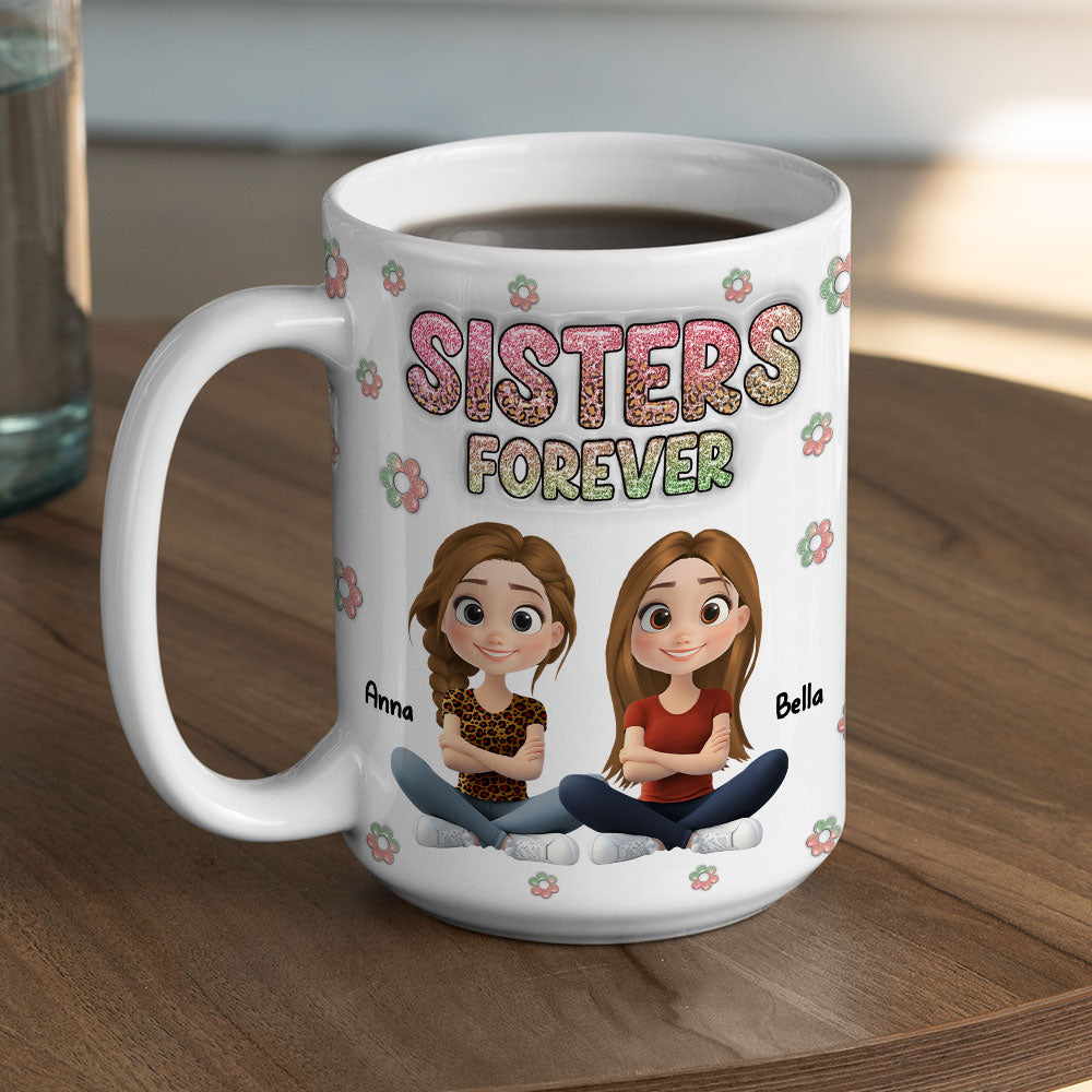 Always My Bestfriend Cartoonize - Personalized Custom 3D Inflated Effect Mug