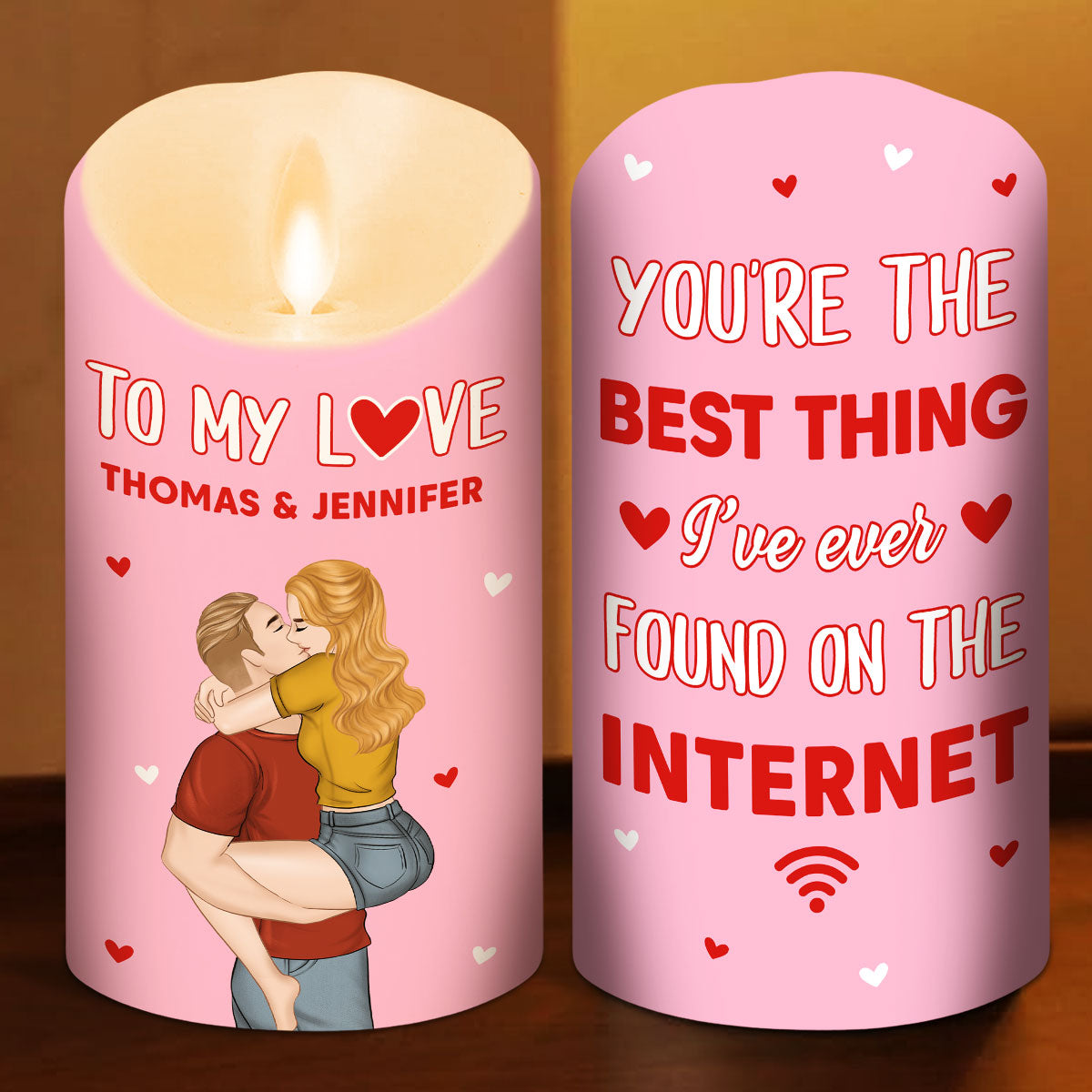 The Best Thing On The Internet - Personalized Custom LED Candle