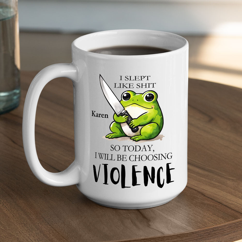 Looks Like Chaos Is On The Menu Today - Personalized Custom Coffee Mug