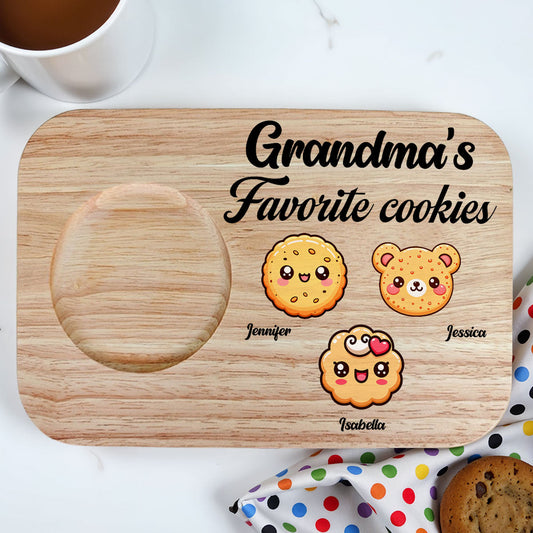 Grandma Favorite Cookies - Personalized Custom Wooden Treat Board