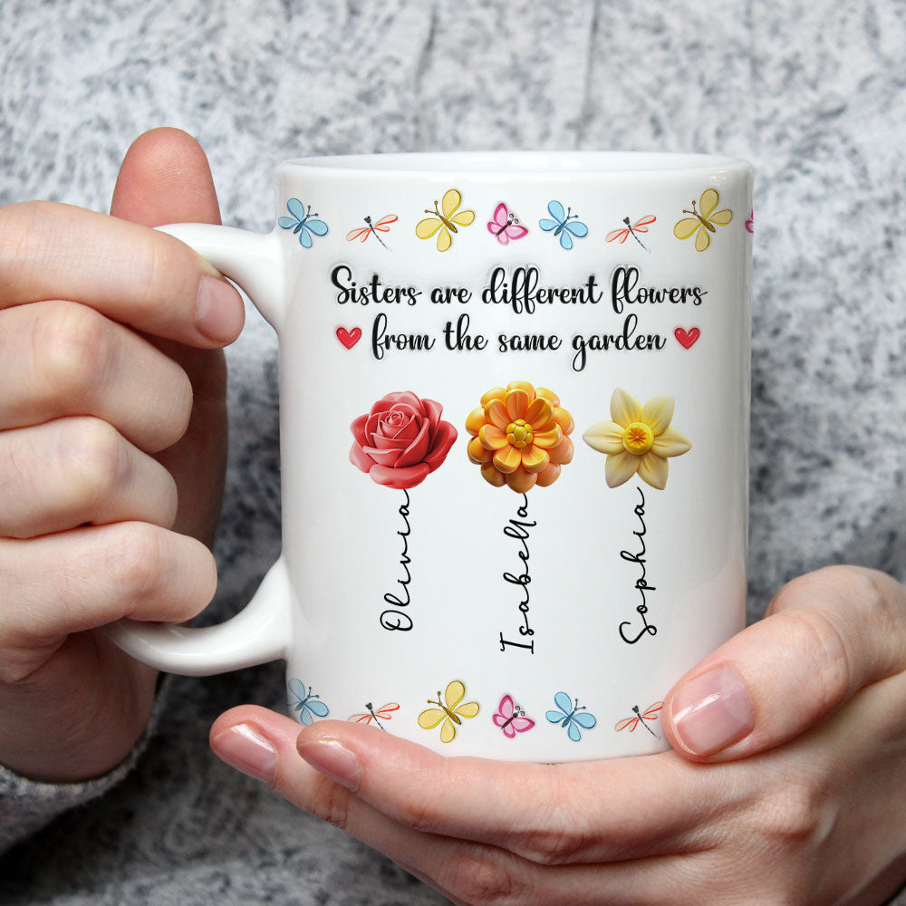 You Are The Most Beautiful Flower - Personalized Custom 3D Inflated Effect Mug