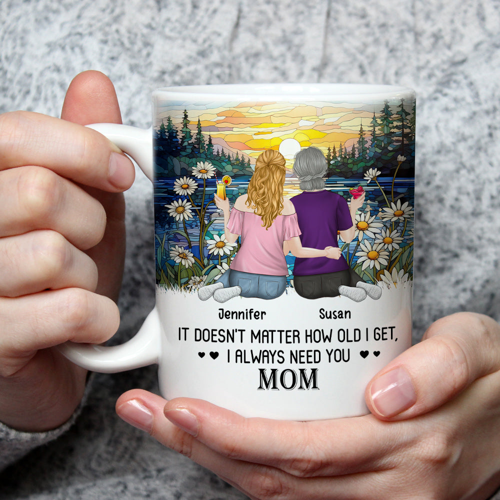 I Always Need You Mom - Personalized Custom Coffee Mug