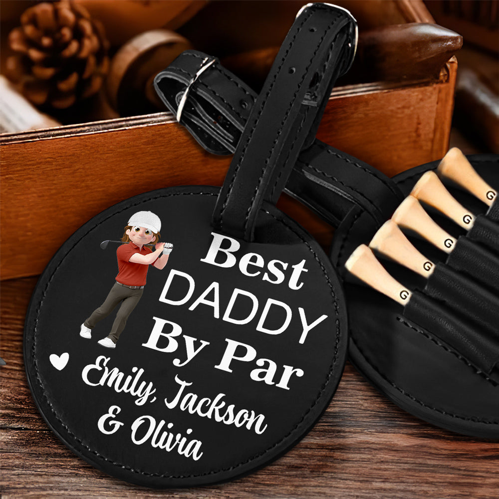 Best Daddy By Par - Personalized Custom Golf Tee Bag