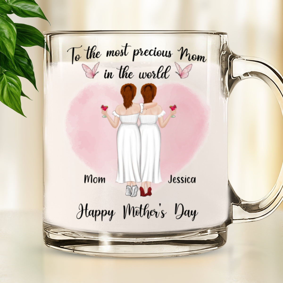 The Most Precious Mom - Personalized Custom Glass Mug