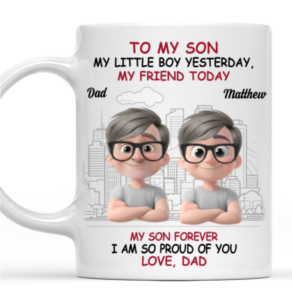 My Little Boy My Pride - Personalized Custom Coffee Mug