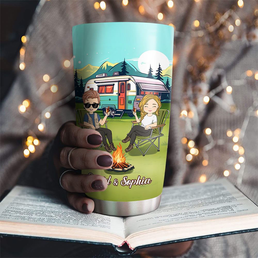 Camping Partners For Life - Personalized Custom Tumbler
