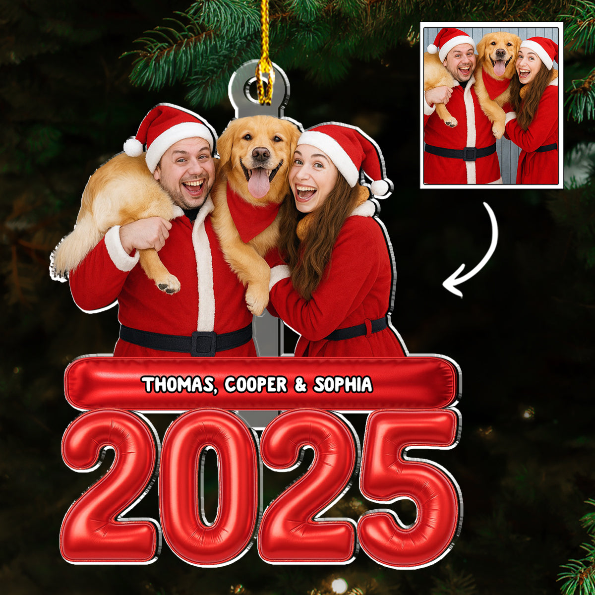 Us And Our Children Photo - Personalized Custom Acrylic Ornament