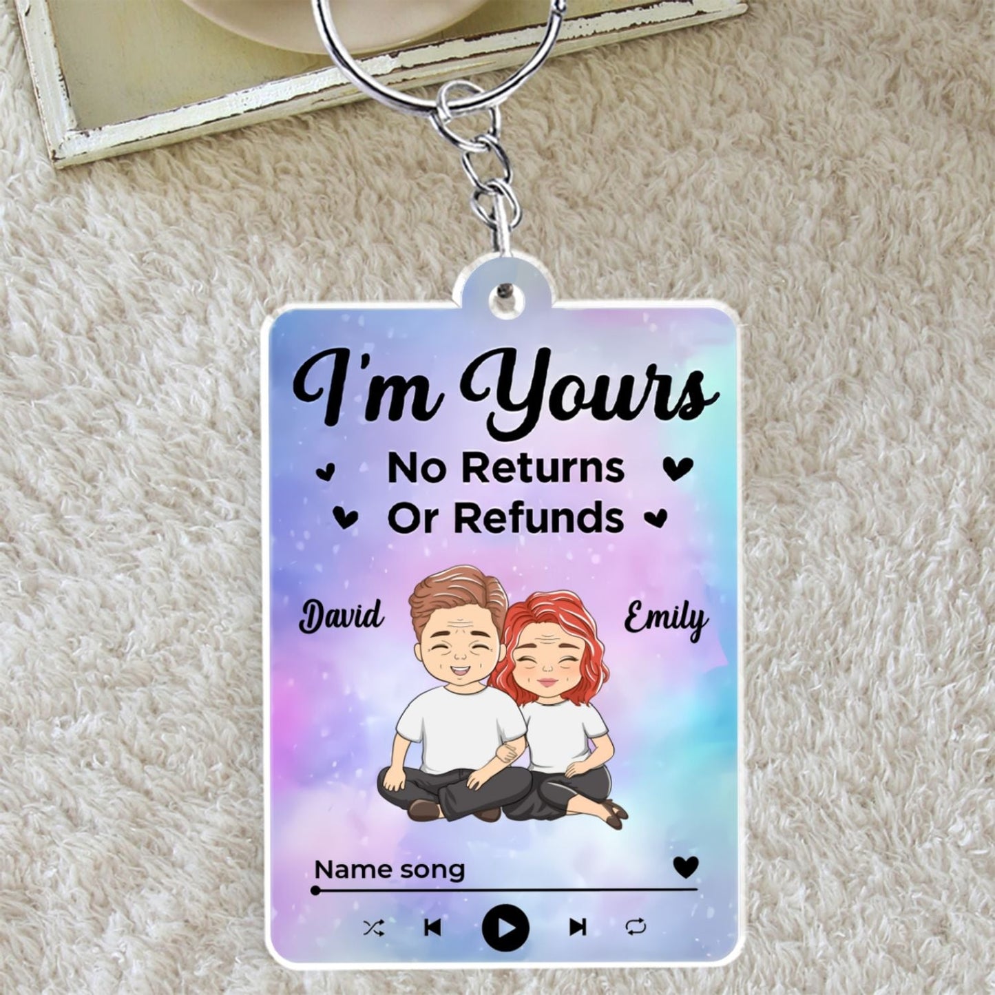 Couple Favorite Song - Personalized Custom Acrylic Keychain