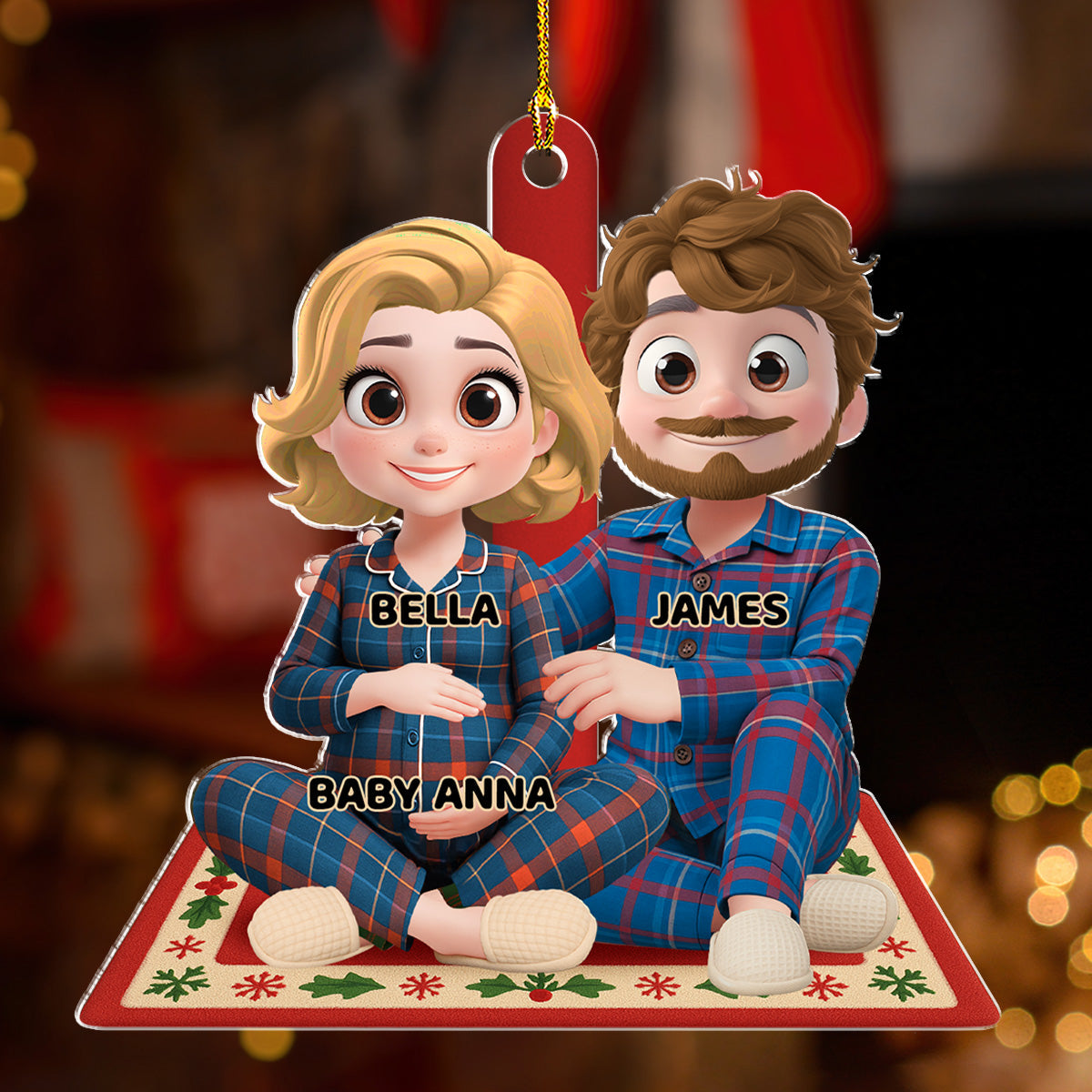 Our Bun In The Oven - Personalized Custom Acrylic Ornament