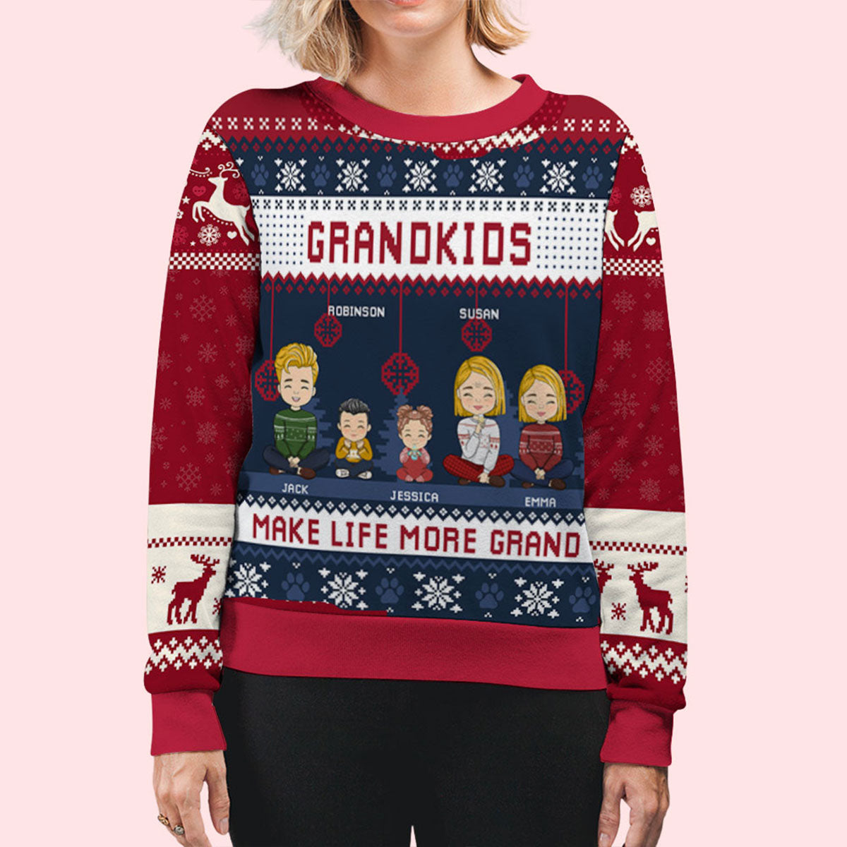 Christmas Crew - Personalized Custom All-Over-Print Sweatshirt