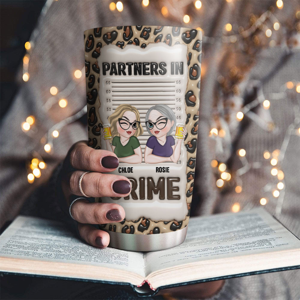 Partners In Crime - Personalized Custom 3D Inflated Effect Tumbler