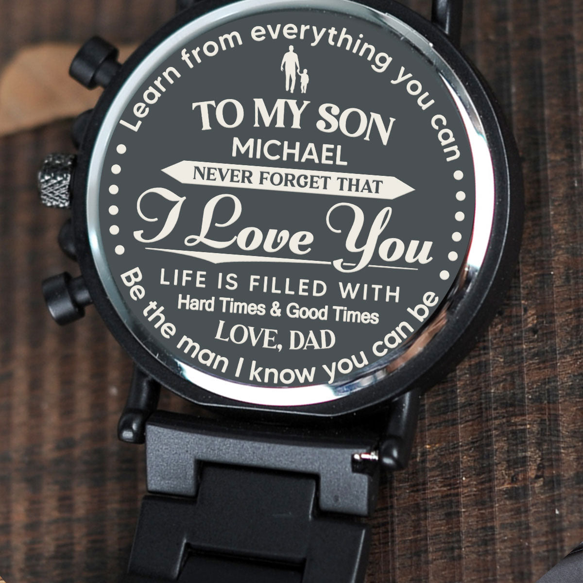 Never Forget That - Personalized Engraved Wooden Watches GQ026