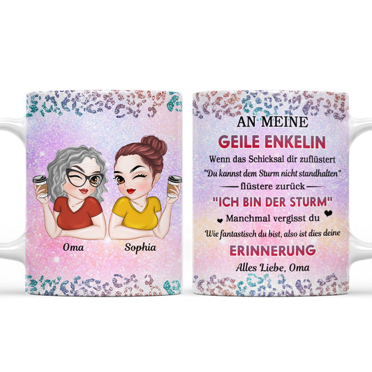 Meine Tapfere Enkelin - Personalisierte Kaffeetasse