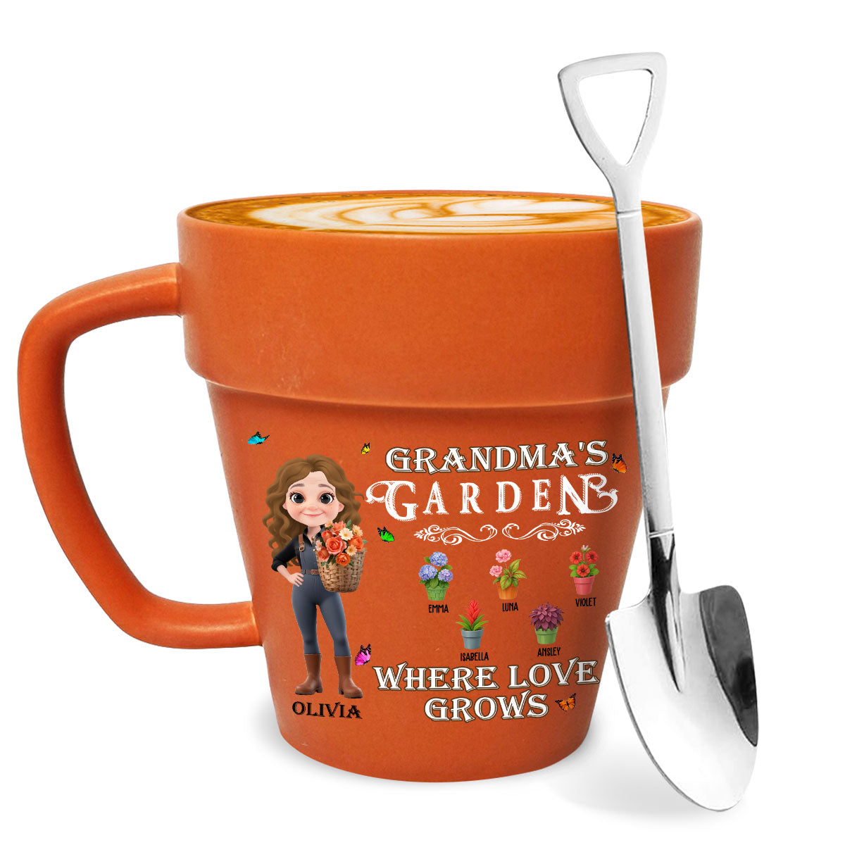 Where Love Grows - Personalized Custom Plant Pot Mug